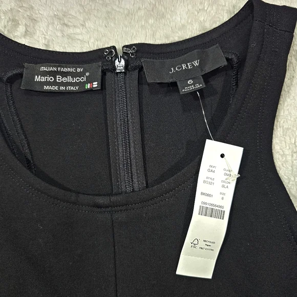 J.Crew Racerback dress in Italian ponte Sz 6 NWT - Picture 6 of 8